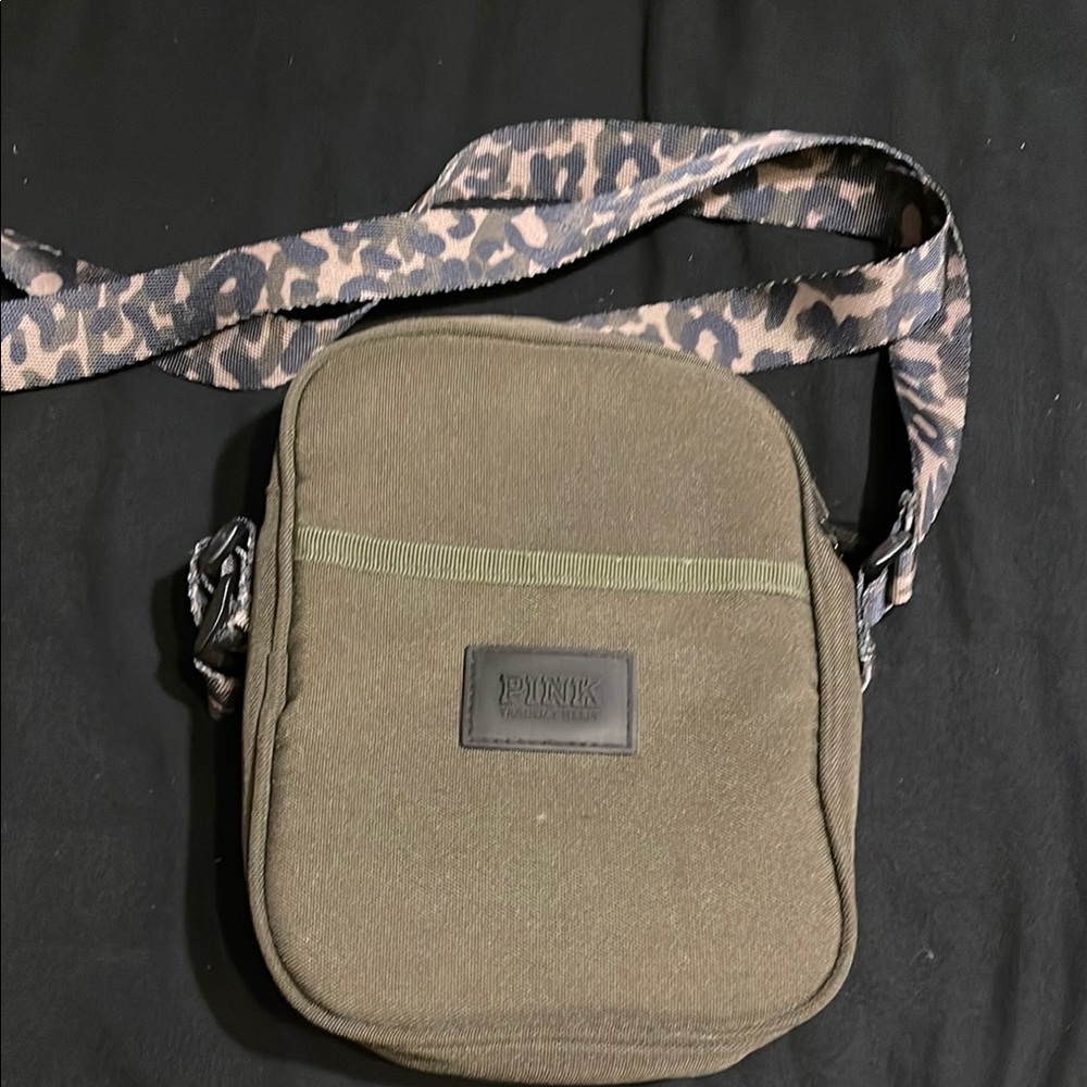 PINK Victoria's Secret Olive Green Crossbody Bag